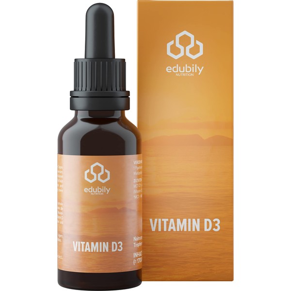 edubily nutrition® Vitamin D3 ohne Vitamin K 50 ml -