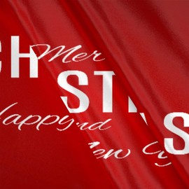 Satin Silk Pillowcase for Hair and Skin Merry Christmas Red Pillow Cases Queen Size Soft Silk Pillow Case with Hidden Zipper Satin Cooling Pillow Covers (20x30 in) 1 Pack