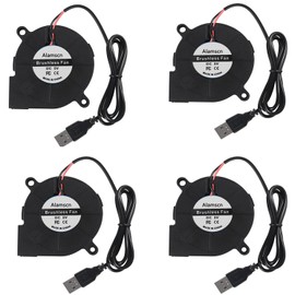 4 Pack 5015 USB Blower Fan | 5V USB Blower Fan | 50x50x15mm (50mm) for Computer/Case