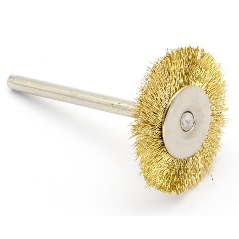 45-Piece Brass Wire Brush Set - Metal Rust Removal, Polishing,