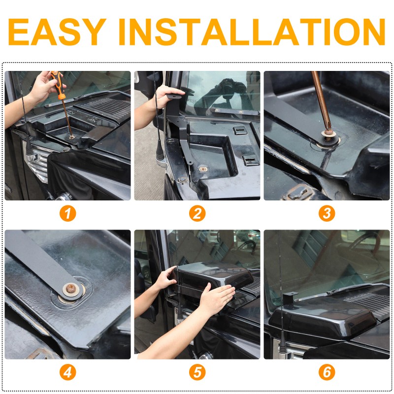 car-attention Side A-Pillar Hood Ditch Light Bar Mount Brackets For