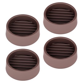 Non Slip Furniture Pads, 1.5” Round Rubber Furniture Caster Cups, 4 Pcs Furniture Coasters, Non Skid Furniture Grippers, Anti Slide Furniture Feet Floor Protectors for Bed Couch Stoppers - Brown