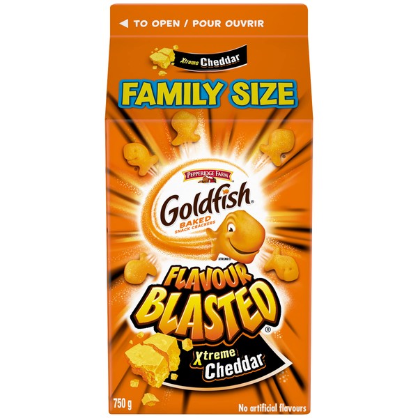 Pepperidge Farm Goldfish Flavour Blasted Xtreme Cheddar Crackers, 750g/26.5 oz.,