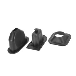 A ABSOPRO Gear Shift Handbrake Lever Gaiter Set for Land Rover Series 2A and 3 Models Rubber Black