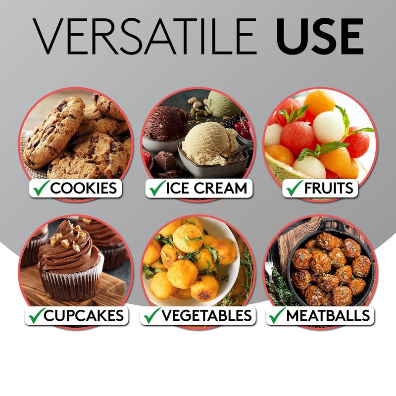 Mainiusi Ice Cream Scoop Stainless Steel 5 cm, Ice Cream