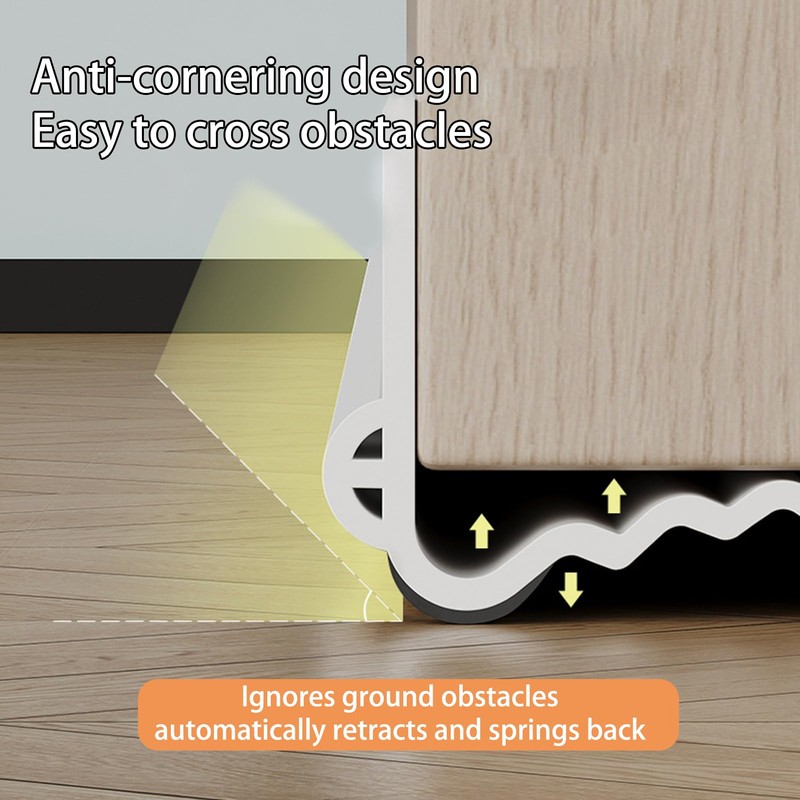 Veki 100cm Cutable Draught Excluder for Bottom of Doors, PVC