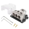 kksurty 3 Way Power Distribution Block Car Audio Splitter 0/2/4