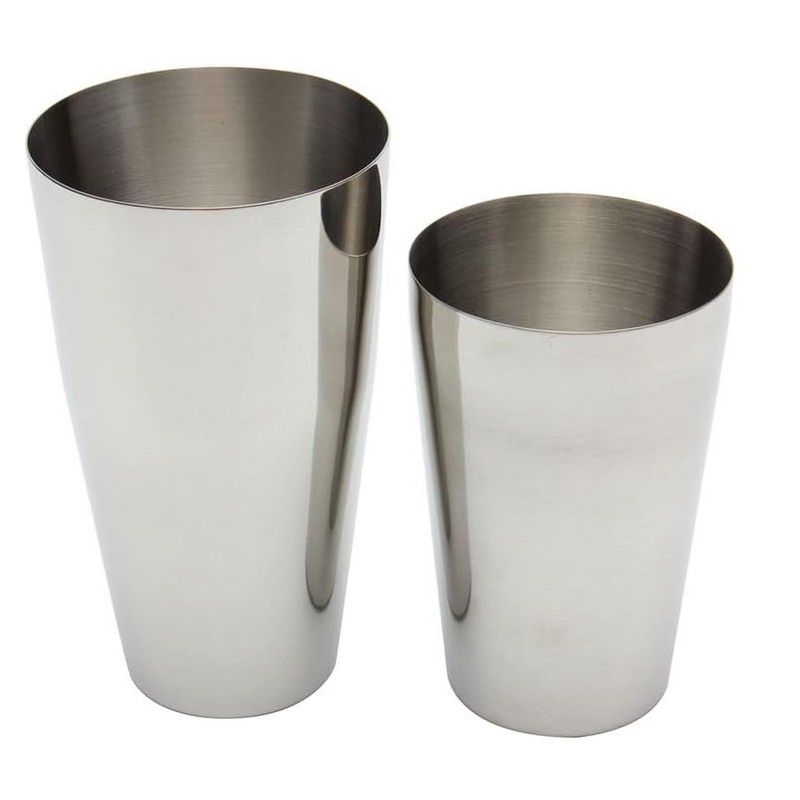 COCKTAIL7 Boston Shaker Set Tin on Tin Cocktail Set Non-Weighted