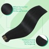 SURNEL Hair Extensions Clip in Human Hair #1 Jet Black