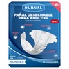 Pañal Desechable para Adultos Unisex, Durnal Max, Talla Grande, 10