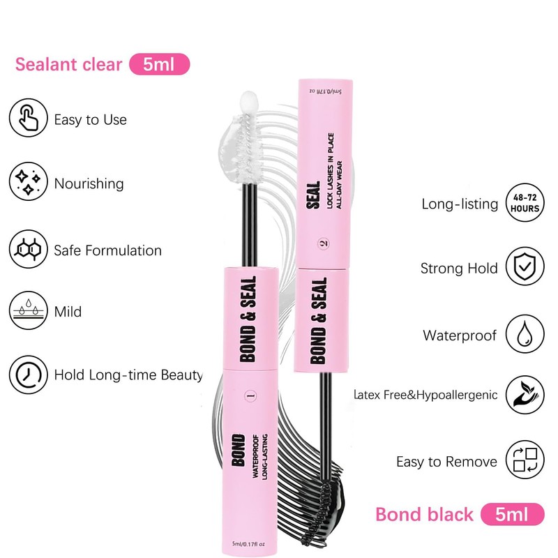 Rofitbest Eyelash Glue Eyelash Binding and Seal, Cluster Eyelash Glue
