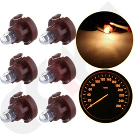 OCPTY 6Pack Warm White T3 Halogen Light Bulb Super Bright:Instrument Panel Gauge Cluster Dashboard Light Bulbs
