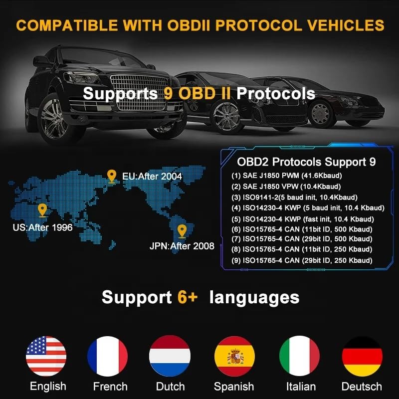 JDBrands OBD2 Scanner for Car – Universal Engine Code Reader