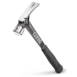 ESTWING Ultra Series Hammer - 15 oz Rip Claw Framing Hammer with Smooth Face & Shock Reduction Grip - EB-15S