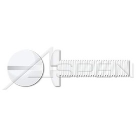 (2500 pcs) #8-32 X 3/4", Machine Screws, Pan Slot Drive, Full Thread, Nylon