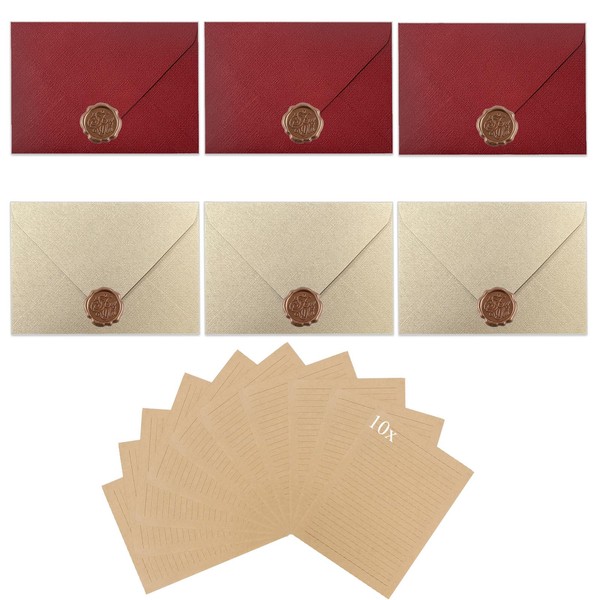 Vintage Writing Paper with Envelope, Writing Paper Set with 16
