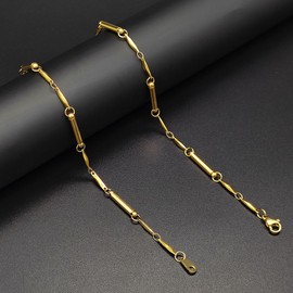 Jeroot Women's Magnetic Necklace, Stylish, Width 0.08 inch (2 mm), Total Length 17.7 inches (45 cm), Necklace Chain, Popular Exclusive Box, Stainless Steel, K18 Yellow Gold Plated, No Gemstone