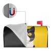 Dujiea Black Cat-Face Mailbox Cover, Waterproof, Magnetic, 25.5"L x 21"W,