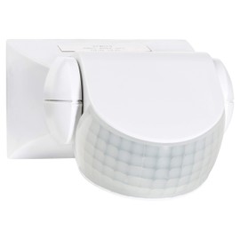 HPM PIR Movement Sensor 12m Range Auto Mode/Manual Override, White