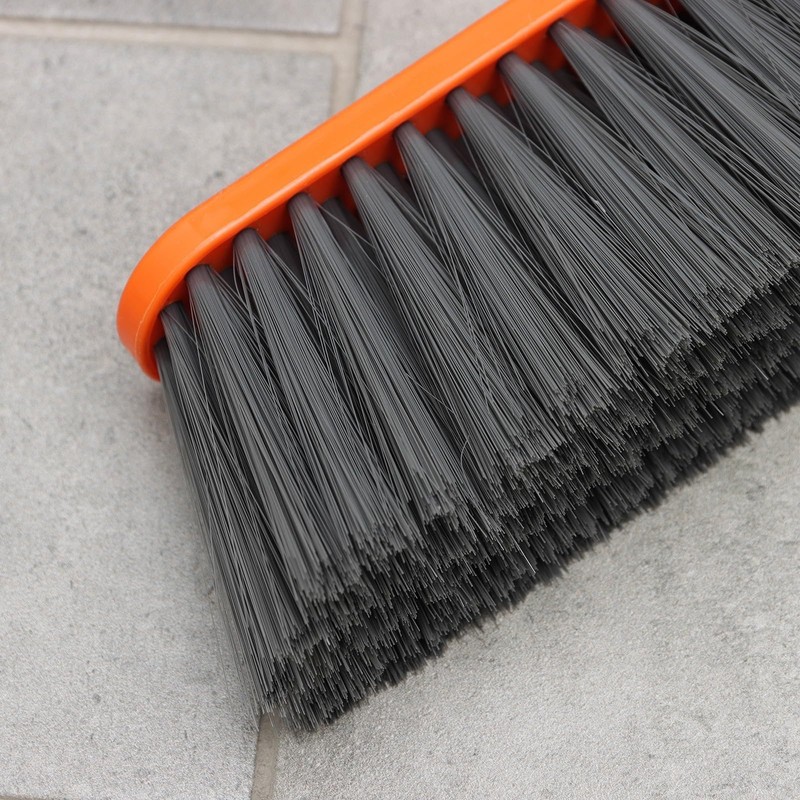 Woobroo Outdoor Broom Heavy Duty,Household Collapsible Angle Brush with 100