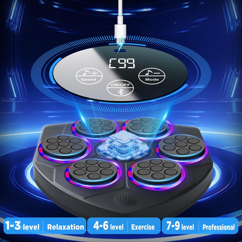 JUOIFIP Music Boxing Machine, Smart Boxing Machine for Adults with