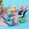 SHIDXIB 7Pcs Colorful Water Bird Whistle Magpie Peacock Ceramic Whistles