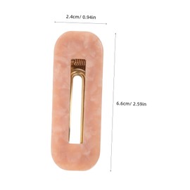 DECHOUS 8pcs Acetate Rectangle Hair Clips for Women and Non Slip Duckbill Barrettes for Bangs and Styling Adaptable Strong Hold Hairpins for All Hair Types Lightweight Comfortable