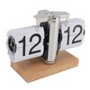Retro Digital Flip Down Clock Flip Desk Clock Mechanical Battery