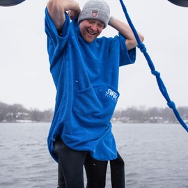 Boat Coat - Hooded Microfiber Towel (Medium) - Blue