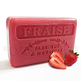 125g Savon De Marseille Soap - Strawberry (fraise)