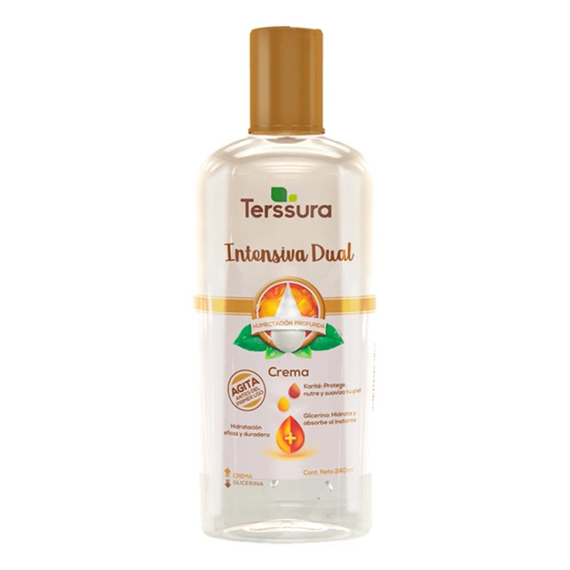 Crema Terssura Intensiva Dual Hidratacion Duradera 3 Piezas