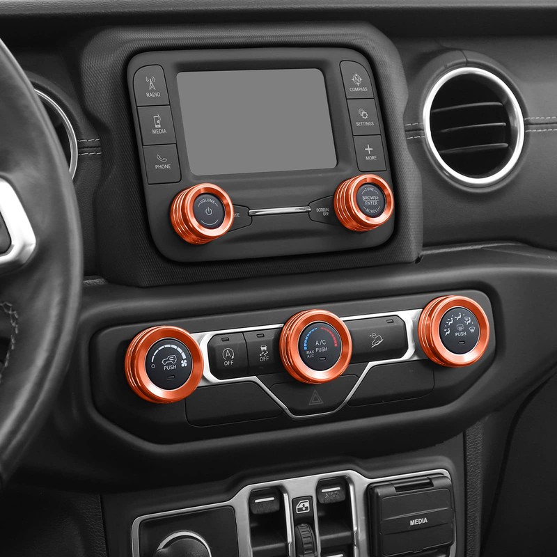 Voodonala Air Conditioner Headlight Center Console Switch Knob Trim for