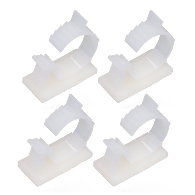 100Pcs Cable Management Clip Adjustable Adhesive PA66 Nylon Cord Organizer