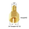 Joywayus Brass Hose Barb Fitting,1/4" Barb x 1/4" NPT Female
