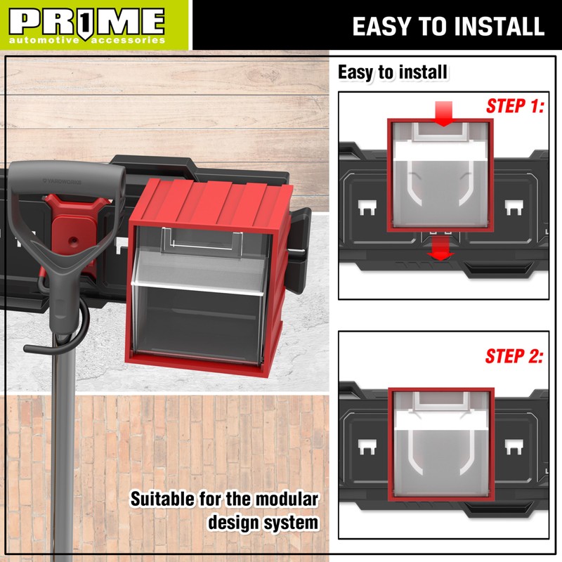PR1ME 1 pc Garage Wall Mounted Storage organizer bin for