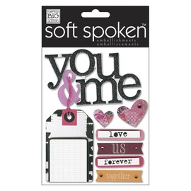 Me and My Big Ideas Soft Spoken Themed Embellishments, You and Me
