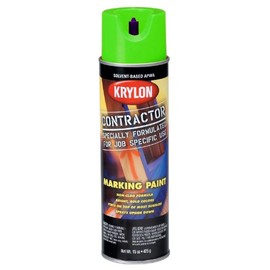17 Oz APWA Green Solvent Based Contractor Marking Spray Paint [Set of 6]
