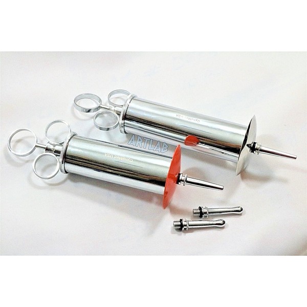 2 PC Premium 3oz & 4oz Ear Syringe Wax Remover Surgical Veterinary Instruments (CYNAMED)