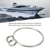 Aramox Retriever Ring, Stainless Steel Polished 8mm Marine Retrieval Ring