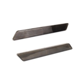 SWESGI Saddlebag Reflector Inserts for Harley Saddle Bag Latch Cover for Touring Street Electra Road Glide 2014-2024 (Black Reflectors)