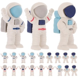MAGICLULU 24pcs Spaceman Erasers Astronaut Writing Eraser Small Spaceman Erasers Astronaut Themed Erasers Lovely Novelty Shaped Erasers Kindergarten Mini Accessory