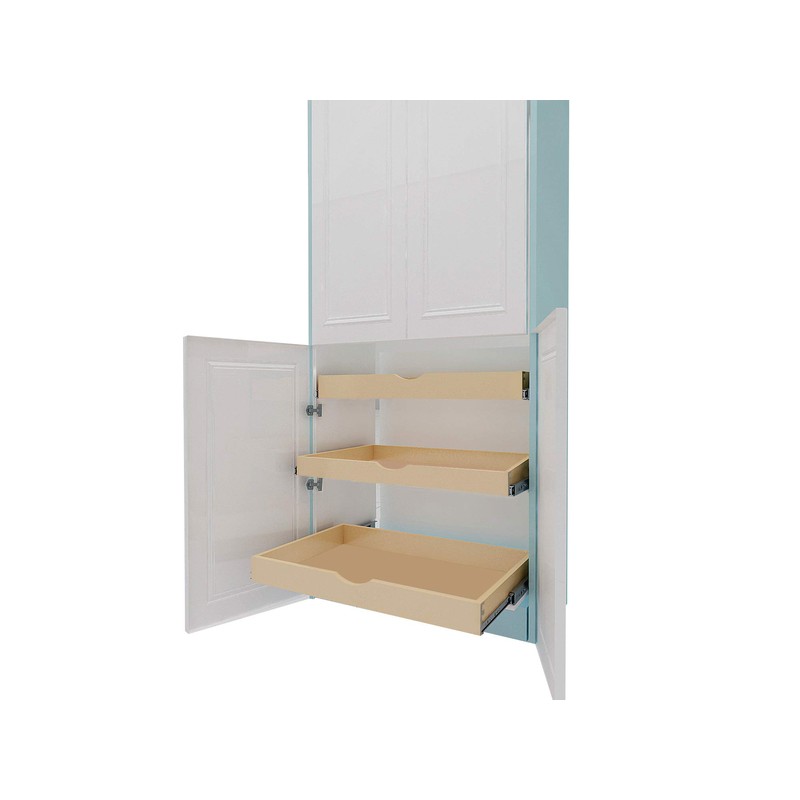 Couver CabinetRTA Soft-Close DIY Slide Out Cabinet Shelf Pull-Out Wood