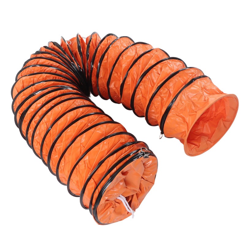 Unbranded 8m PVC Flexible Adjustable Ventilation Duct Hose with 2pcs