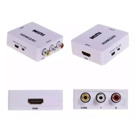Corp.Res Electronics Convertidor Adaptador De Hdmi A Rca Audio Y Video Av