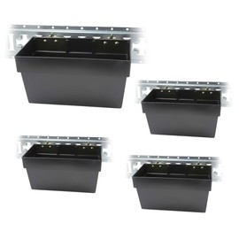 Mytee Products (4 Pack) Heavy Duty E-Track Storage Bin for E-Track Systems - Large E-Track Basket Organizer for Trucks, Enclosed Trailer, Garage, Vehicles - E-Track Accessories for Enclosed Trailer