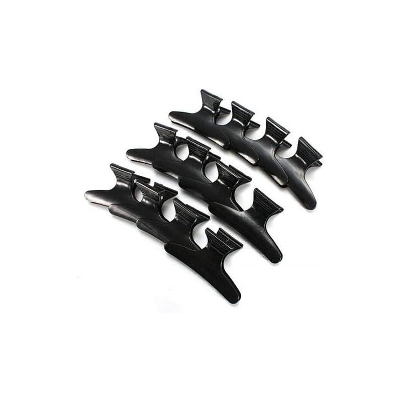 Hi Lift Butterfly Clips - Black 12 Pack