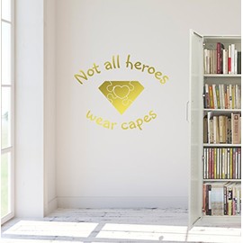 24"x18" Not All Heroes Wear Capes Special Education Teaching Wall Decal Sticker Art Mural Home Decor