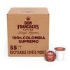 Don Francisco's Colombia Coffee - 55 K-Cup Compatible Single-Serve Pods