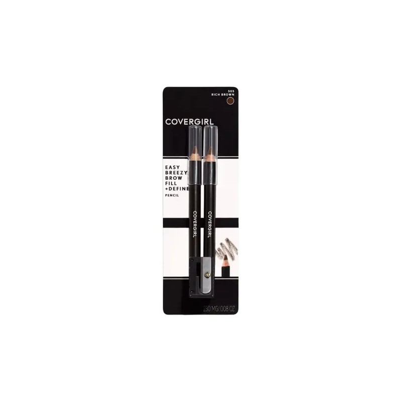 Covergirl Delineador Cejas Duo Cafe Brown Lapiz Sacapuntas