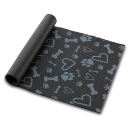 Dog Food Mat Anti-Slip Bowl Mats for Food and Water, Rectangle Shape Feeding Mat Waterproof Pet Placemat PVC Puppy Trays for Large Medium Small Dogs Cats 15x20 inches